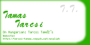 tamas tarcsi business card